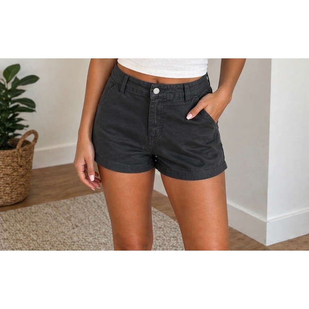 Universal Thread Womens High Rise Sailor Shorts Black Size 12 NWT‎